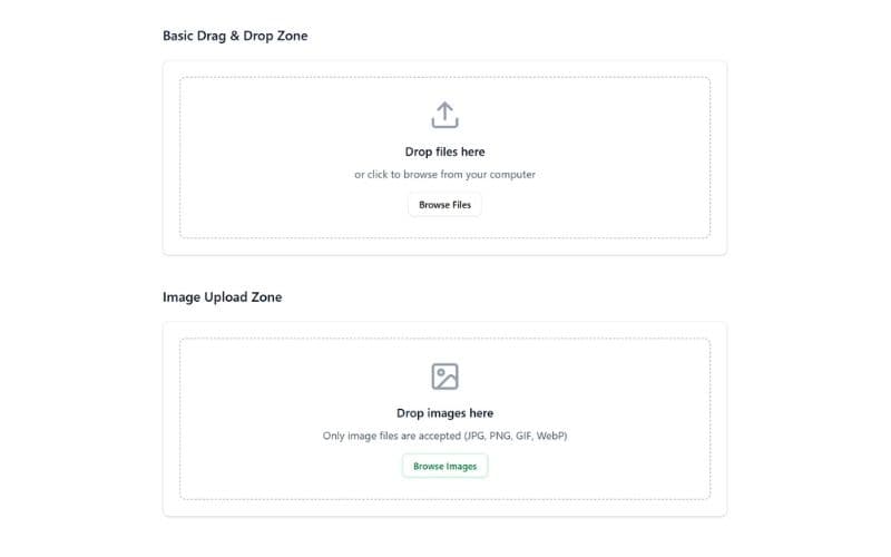 Drag & Drop File Uploads