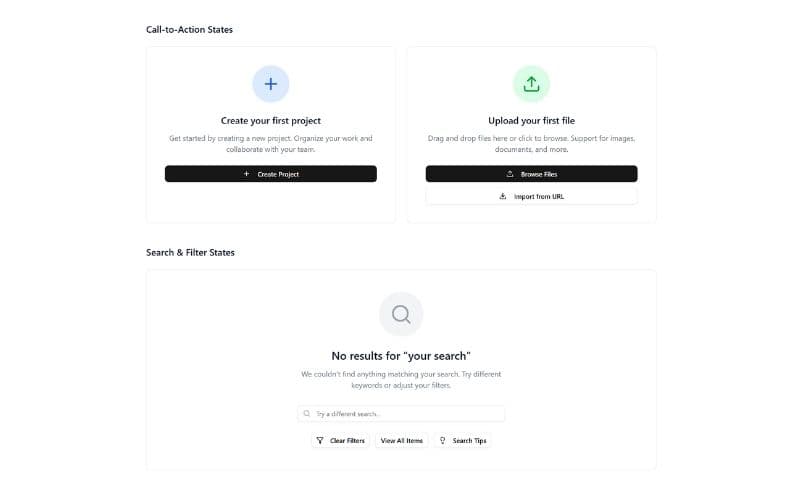 Interactive Empty States
