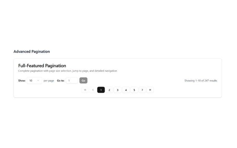 Interactive Paginations