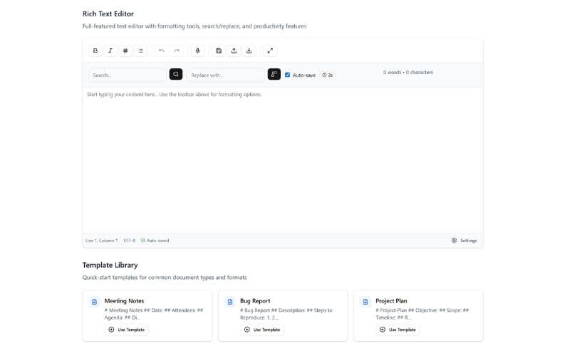 Interactive Text Areas