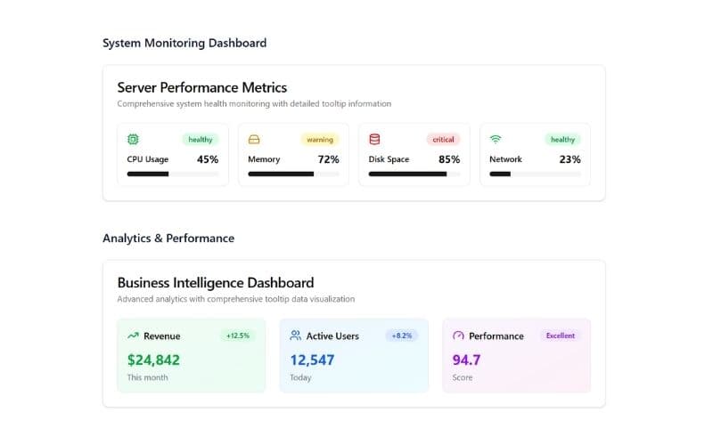 Interactive Tooltips
